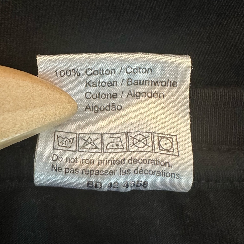 B&C Belgium Black T-Shirt size M Unisex - Picture 5 of 7
